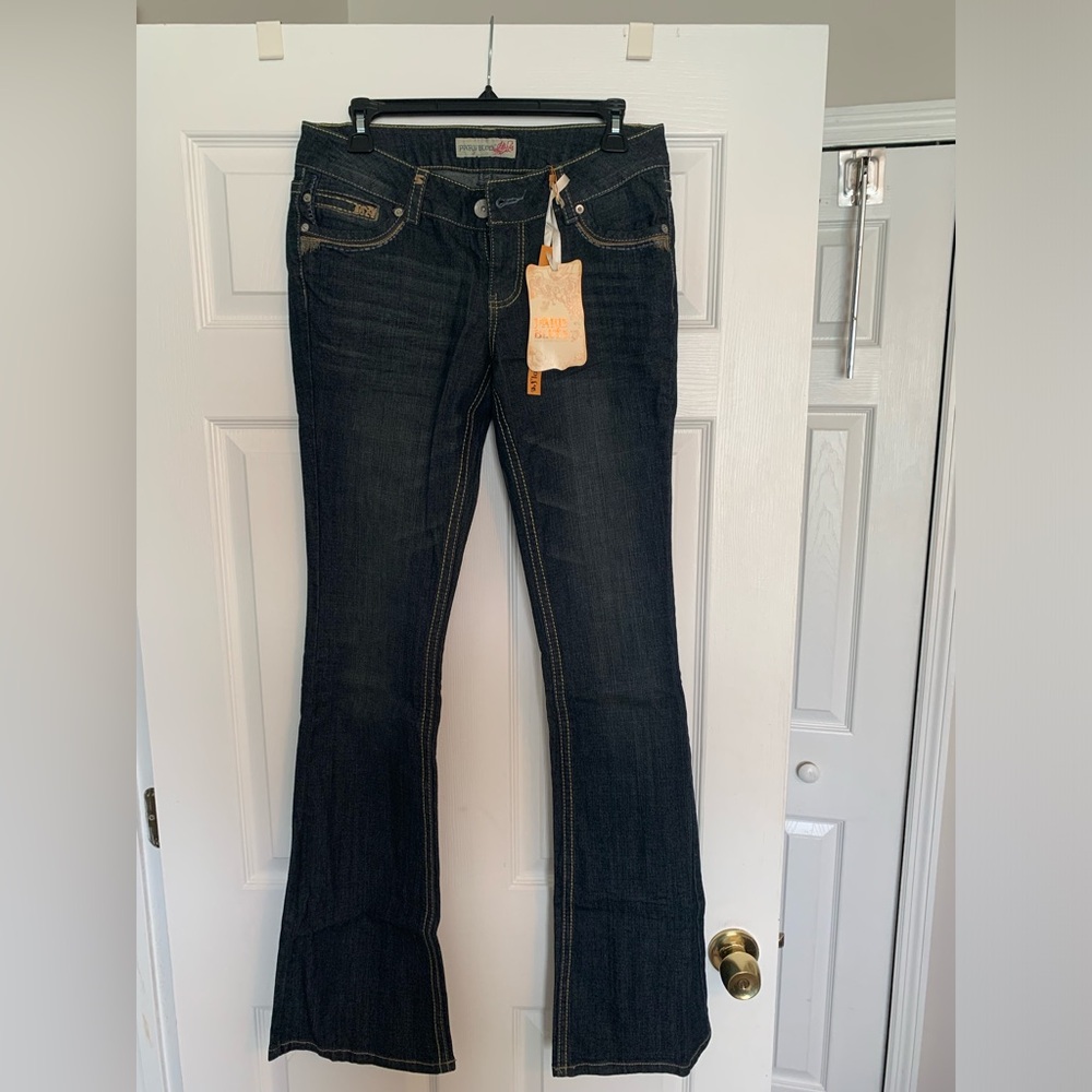 NWT Dark Wash Flared Leg Jeans - Mid-Rise - Extra Tall 36.5” Long Inseam